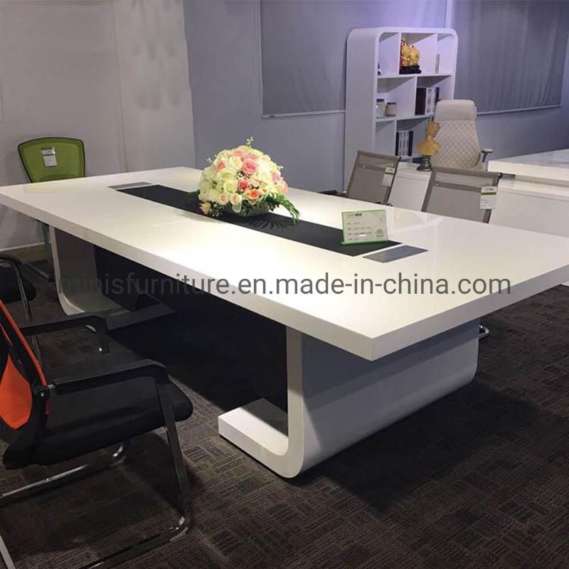 (M-CT333) Office Unique Design White Round Conference Table