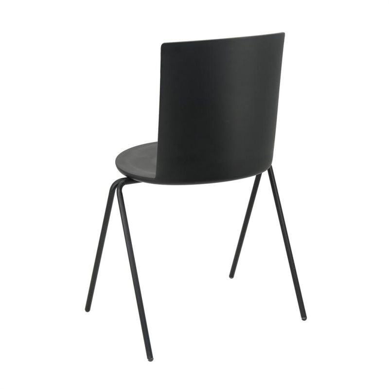 Factory Price Hot Selling Design Steel Legs Plastic Dining Chair