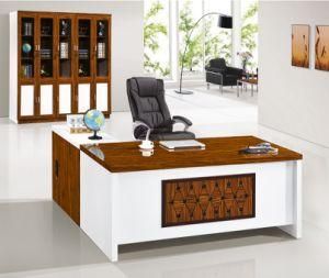 2018 High Glossy White Painting Paper Office Table Executive Desk 2018 New Design Office Furniture