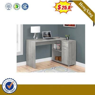 Modern Style Office Home Furniture Wooden L Shape Storage Computer Study Tables