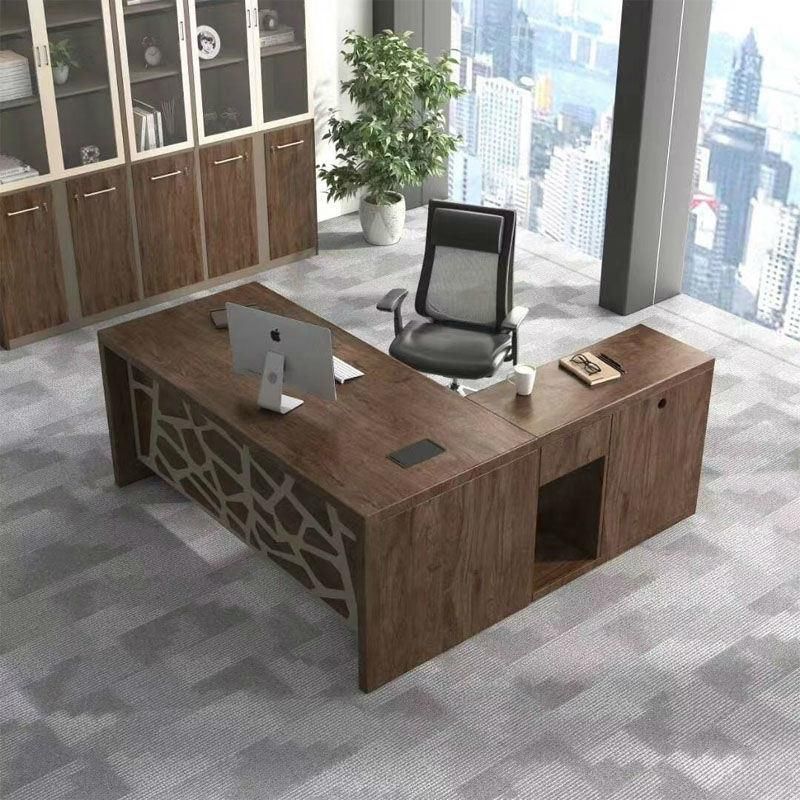 New Melamine Office Furniture Combination L Shape Executive Office Desk