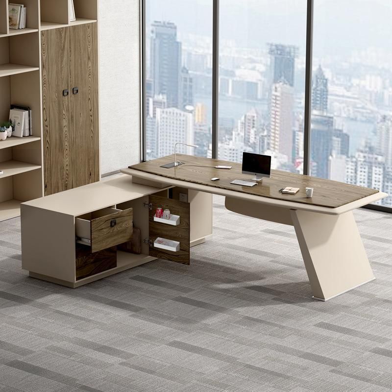New Wood Furniture Executive Melamine Office Boss Computer Table Design