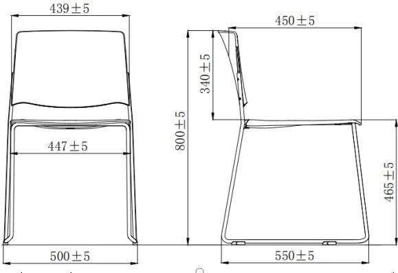 Metal Training Study Gaslift Conference Staff Office Mesh Seat