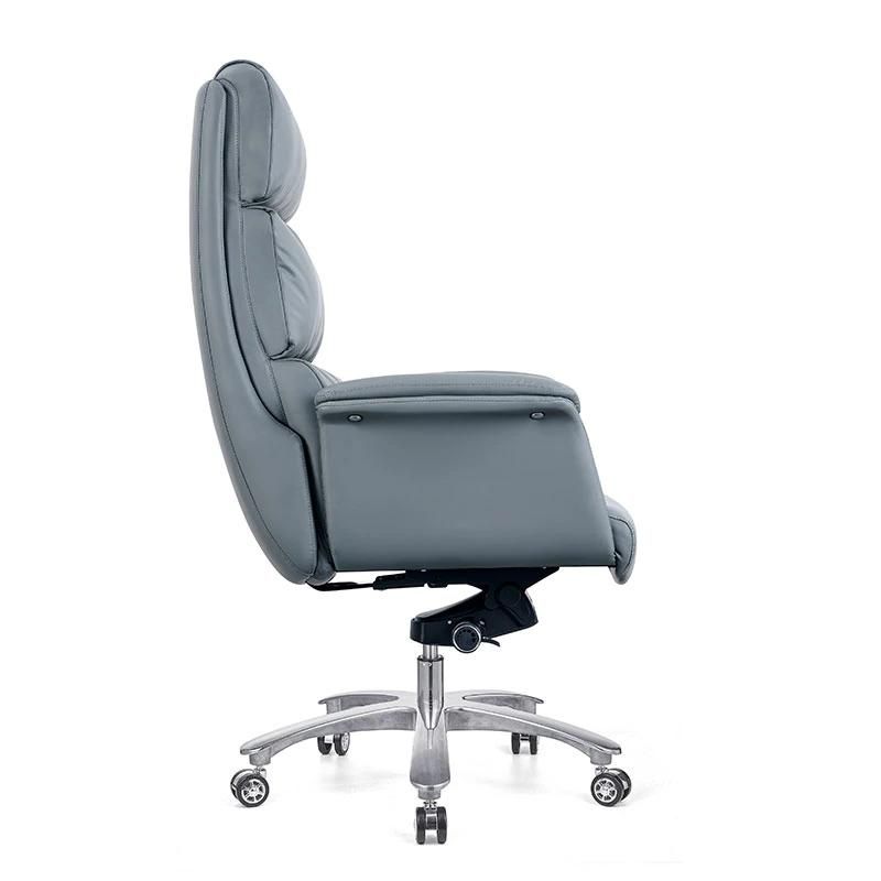 High Back Swivel Staff Boss Executive Modern Cow Real Leather Office Chair