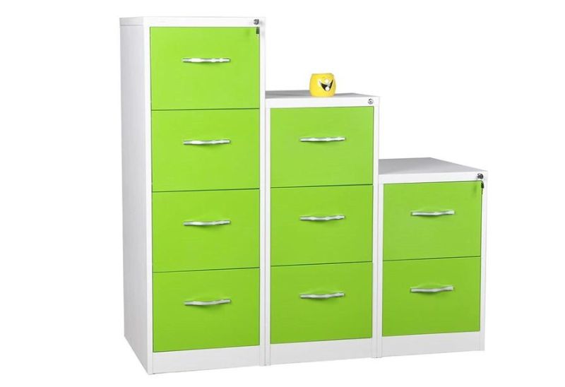 Modern Colorful Office Furniture 3 Drawer Steel Office Filing Cabinets