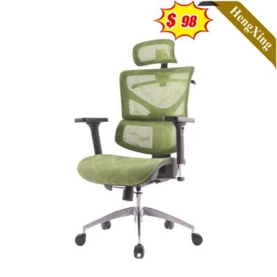 Simple Design Green Mesh Chairs with Wheels Office Furniture Height Adjustable Swivel Boss Staff Chair