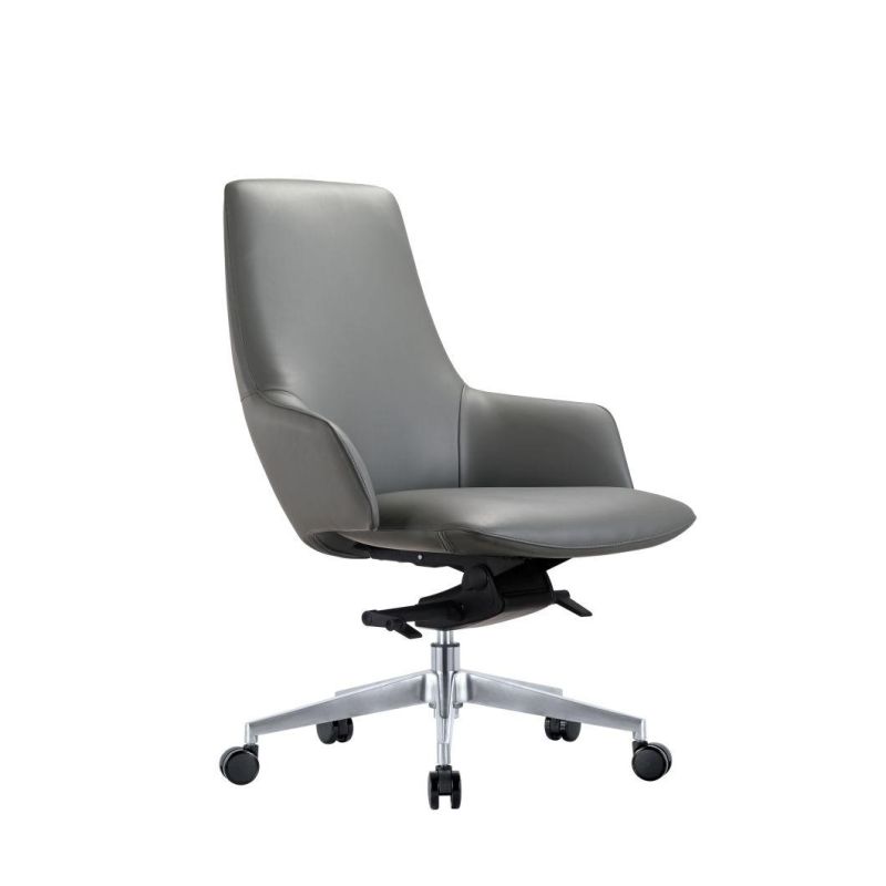 Ergonomic Adjustable Manager Boss Leather Tilting Swivel Home Office Executive Office Chair
