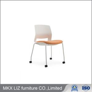 Economical Price Fabric Leisure Waiting Guest Chair with Castors (E003C)