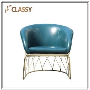Leather Office Furniture Metal Dining Room Armchair for Sale