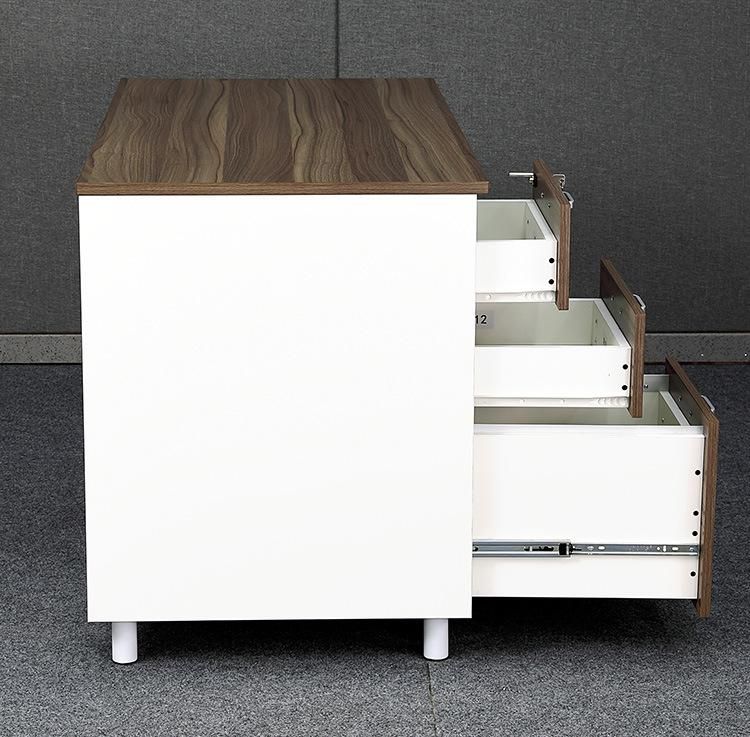 Market Hot Sale Wooden Office Desk with Three Drawers
