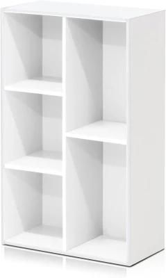Adjustable Bookcase Bookshelf with 5 Book Shelves Home Furniture Storage