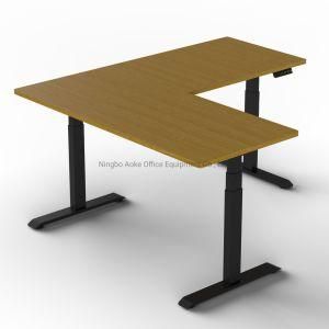 Wooden Furniture Sit Stand Height Adjustable Desk Computer Desk