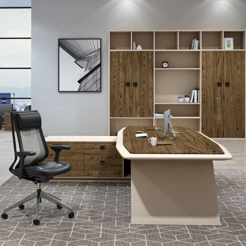 New Wood Furniture Executive Melamine Office Boss Computer Table Design