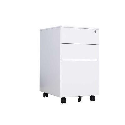 Wholesale 3 Drawer File Cabinet for A4 File Steel Metal Cabinet Moving Storage with Lock Mobile Pedestal 3 Drawer Mobile Cabinet