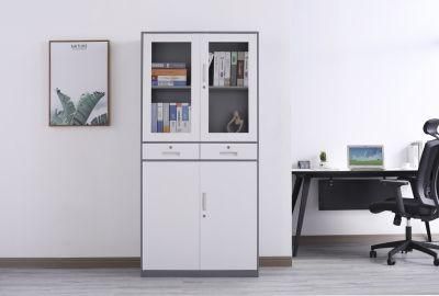 Office Furniture Metal Cabinets Glass Door Cupboard Door Lock