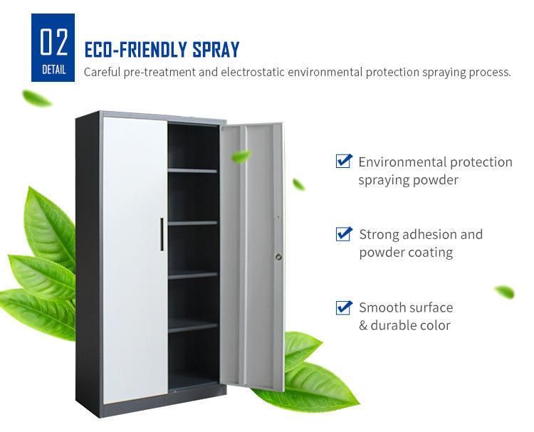 Swing Door Office Cupboard Slim Cabinet Office Furniture Steel Cabinet
