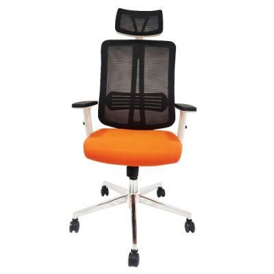 Reclining High Back Mesh Chairs with Height Adjustable Armrest and Headrest