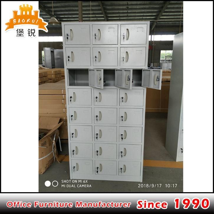 24 Door Compartment Iron Cabinet Metal Locker