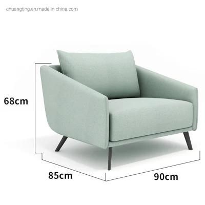 90*85*68 Cm Modern Metal Foot Single Seat Sofas for Office Building