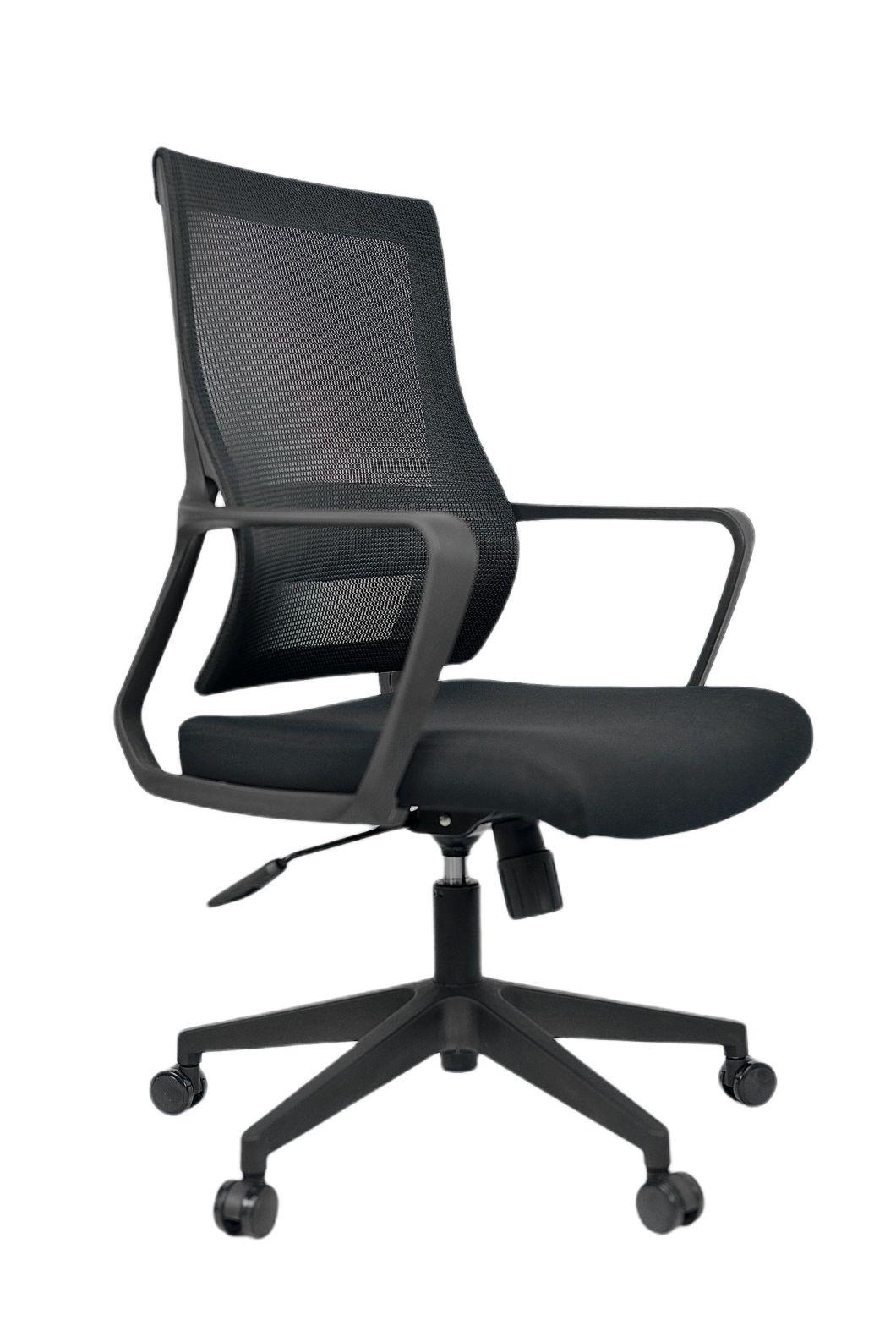 Office Chair Made in Foshan Medium Plastic Back Mesh Task Chair with PP Armrest