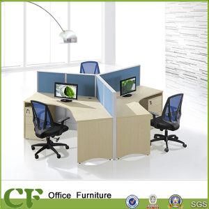 120 Degree 3 Seater Office Table Modular Workstation