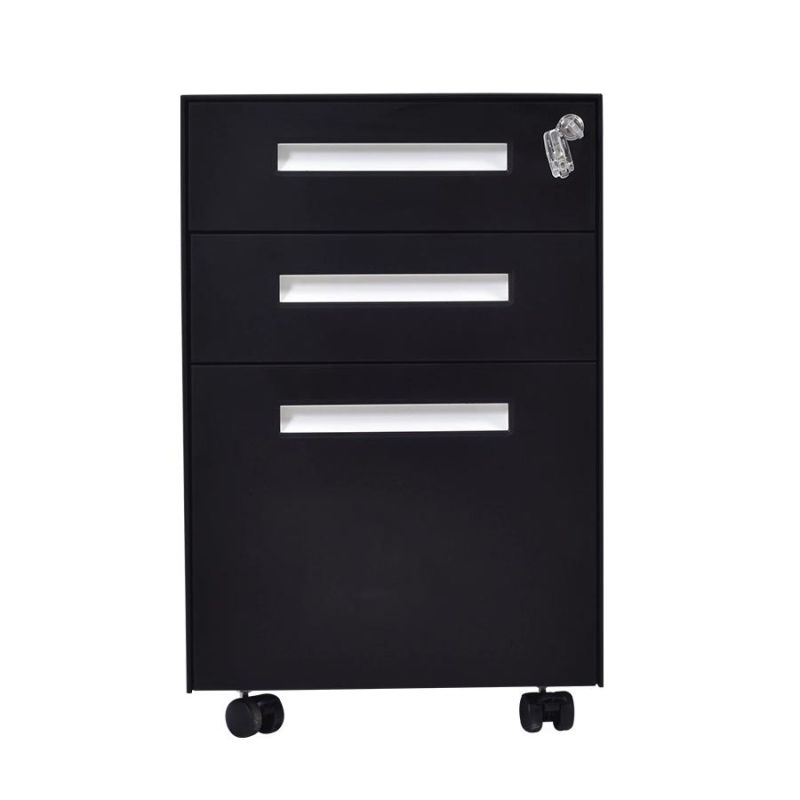 Free Mobile 3 Drawer Storage File Cabinet in Chinese