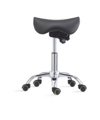 Adjustable Ergonomic Tilt Saddle Seat Stool Salon Barber Stool Office Chair