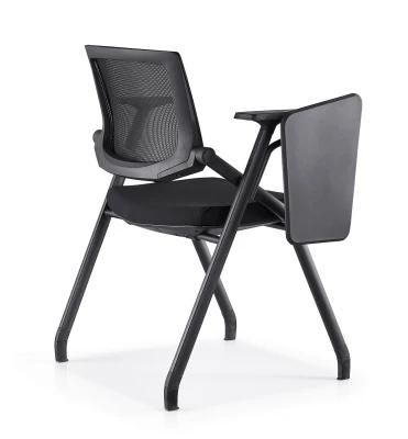 Foldable Office Chairs with Tables Leather Chairs Meeting Chairs