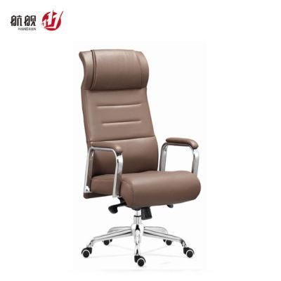 High Quality High Back Luxury Comfortable Leather Office Chair Reclining Boss Chair