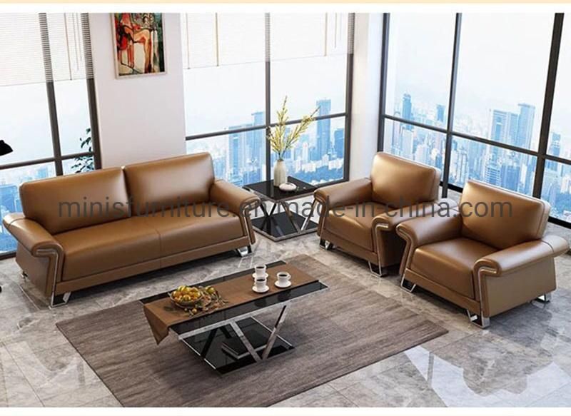 (M-SF517) Popular Office 1+1+3 Fabric Sofa Set Including Coffee Tables