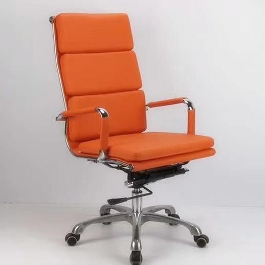 High Back Rotary Office Meeting Armchair with Aluminum Frame
