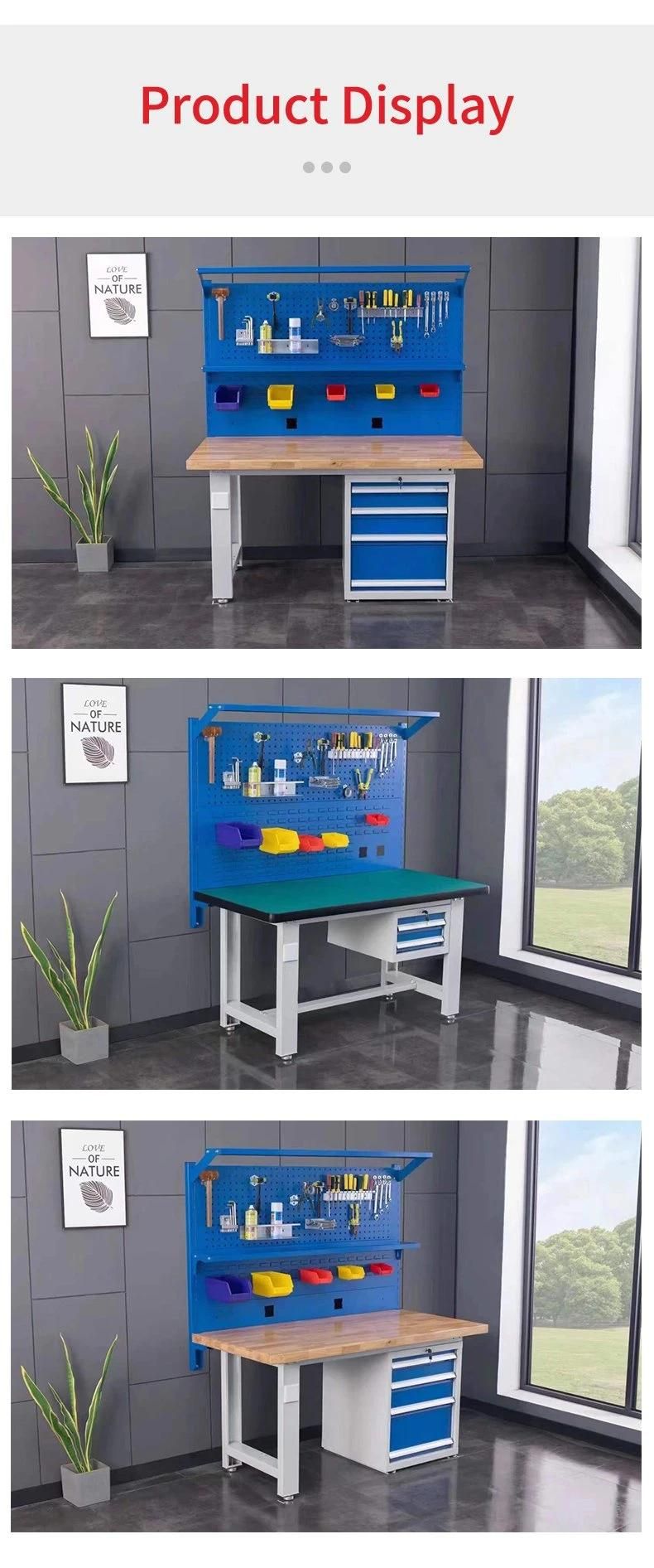 Modern Garage Workbench Chargeable Antistatic Top ESD Steel Workbench