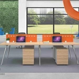 Xrh Hot Sale Face to Face 4 Person Modern Modular Workstation Office Desk Clusters